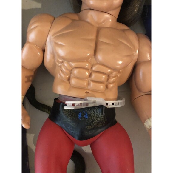 WWF Jake The Snake Roberts Star Toys Wrestling Superstar Figure Toy Vintage 15" - Picture 13 of 14
